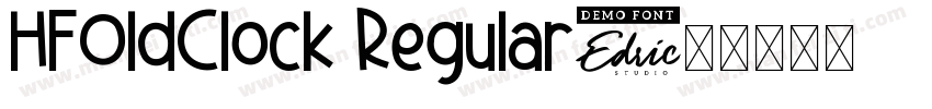 HFOldClock Regular字体转换
